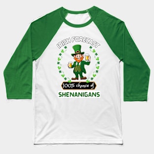 Irish Forecast Baseball T-Shirt